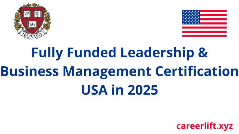 Fully Funded Leadership & Business Management Certification USA in 2025